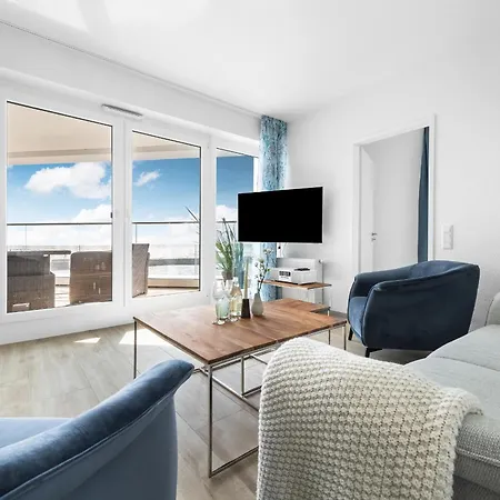 Hafenloge - Ostseeblick, Terrasse, Erste Reihe, Fahrstuhl Lägenhet