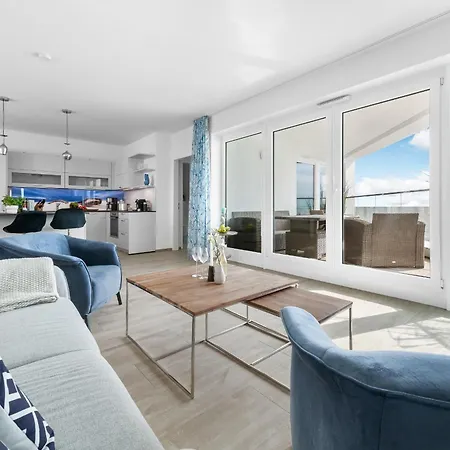 Apartment Hafenloge - Ostseeblick, Terrasse, Erste Reihe, Fahrstuhl *