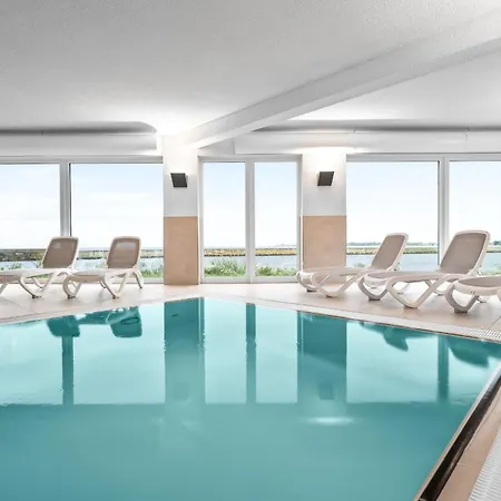 Hafenloge - Ostseeblick, Terrasse, Erste Reihe, Fahrstuhl